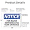 Signmission For Major Deposits Use Rear Entrance, 18 in W x Rectangle, Plastic OS-2PACK-NS-P-1218-L-12855 - alternate 6